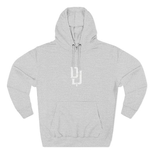 Minimal DJ Logo Hoodie - Three-Panel Fleece Sweatshirt