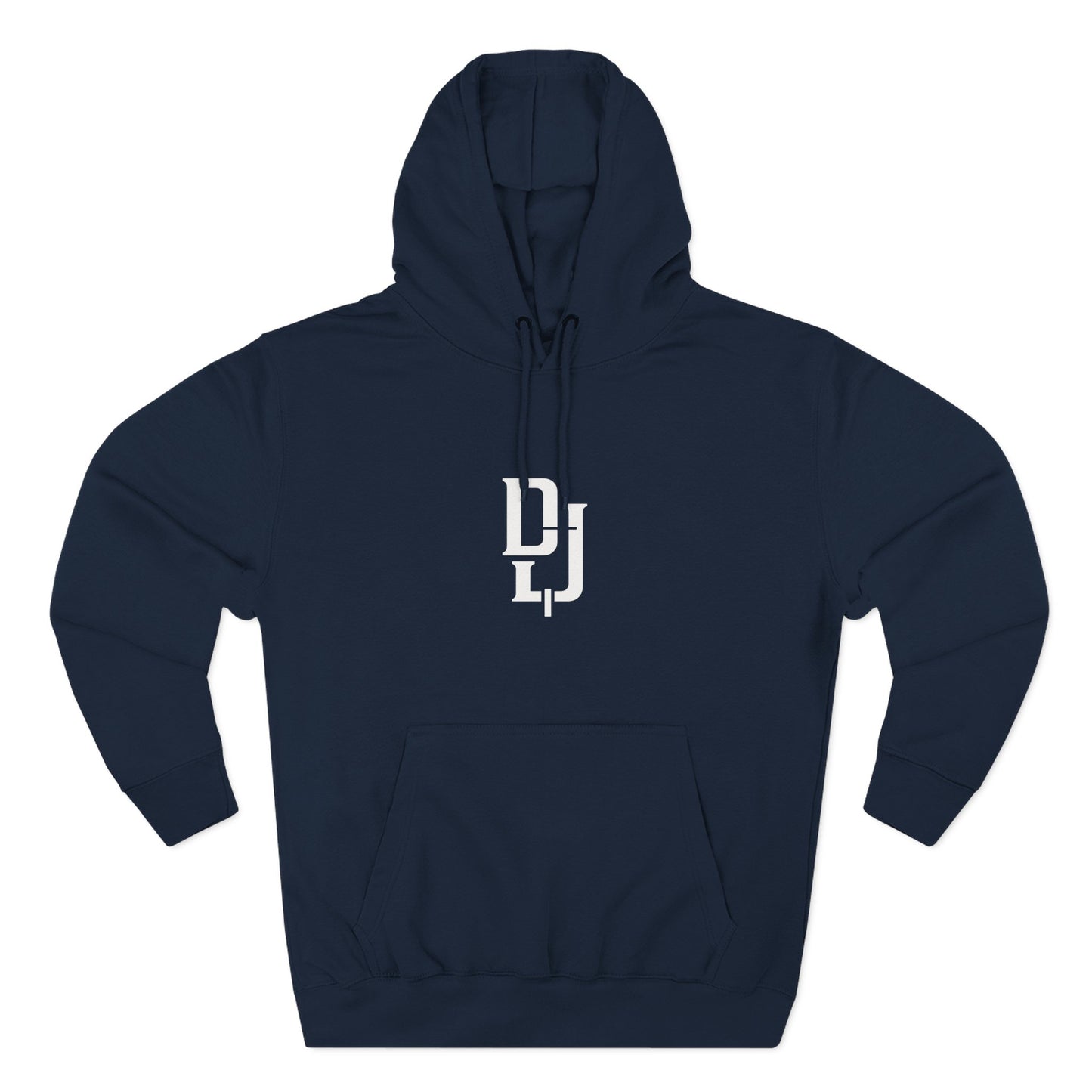 Minimal DJ Logo Hoodie - Three-Panel Fleece Sweatshirt