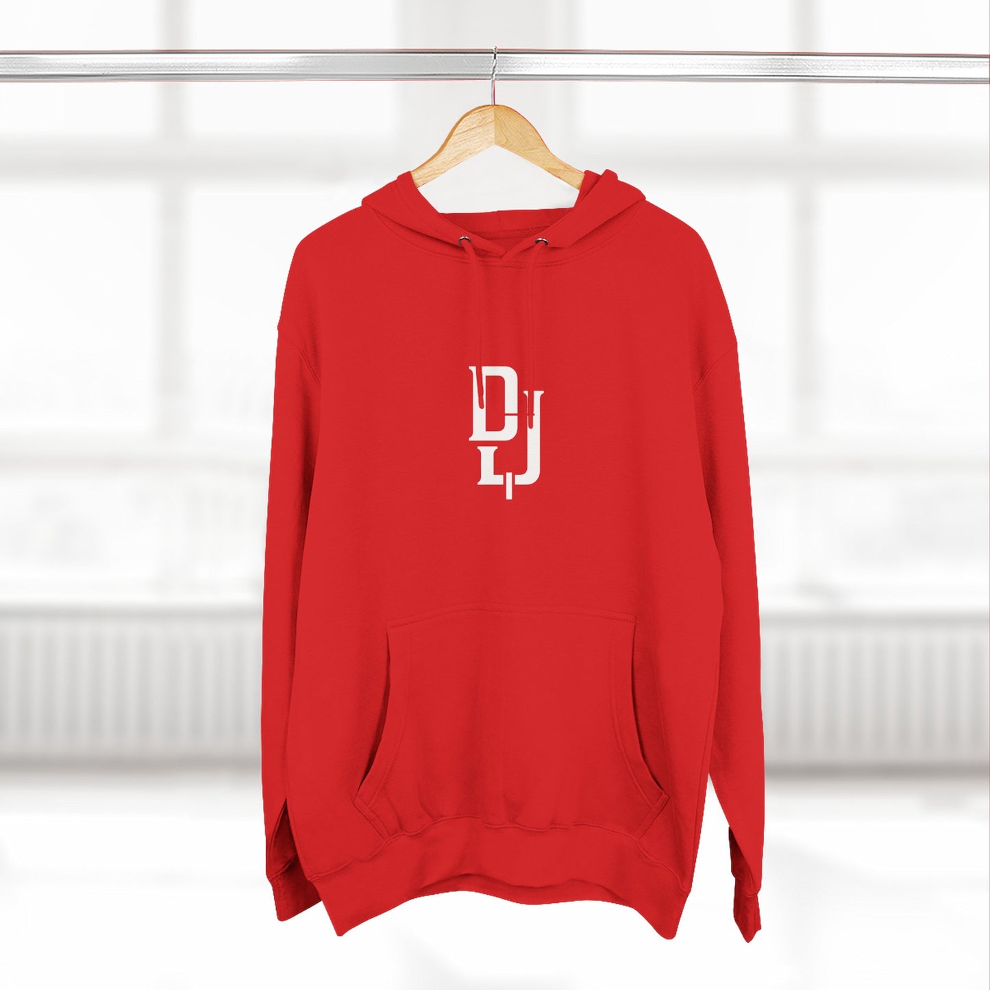 Minimal DJ Logo Hoodie - Three-Panel Fleece Sweatshirt