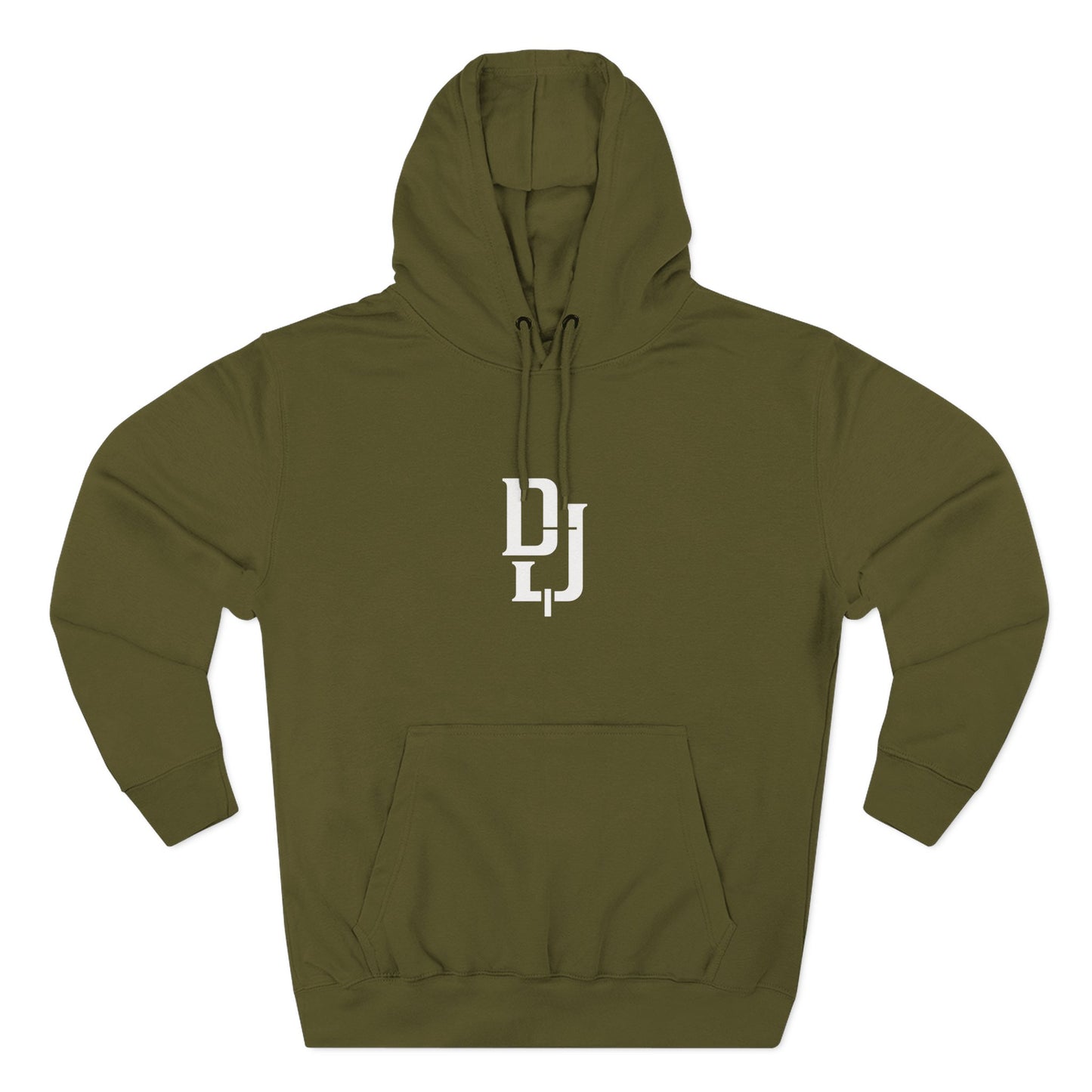 Minimal DJ Logo Hoodie - Three-Panel Fleece Sweatshirt