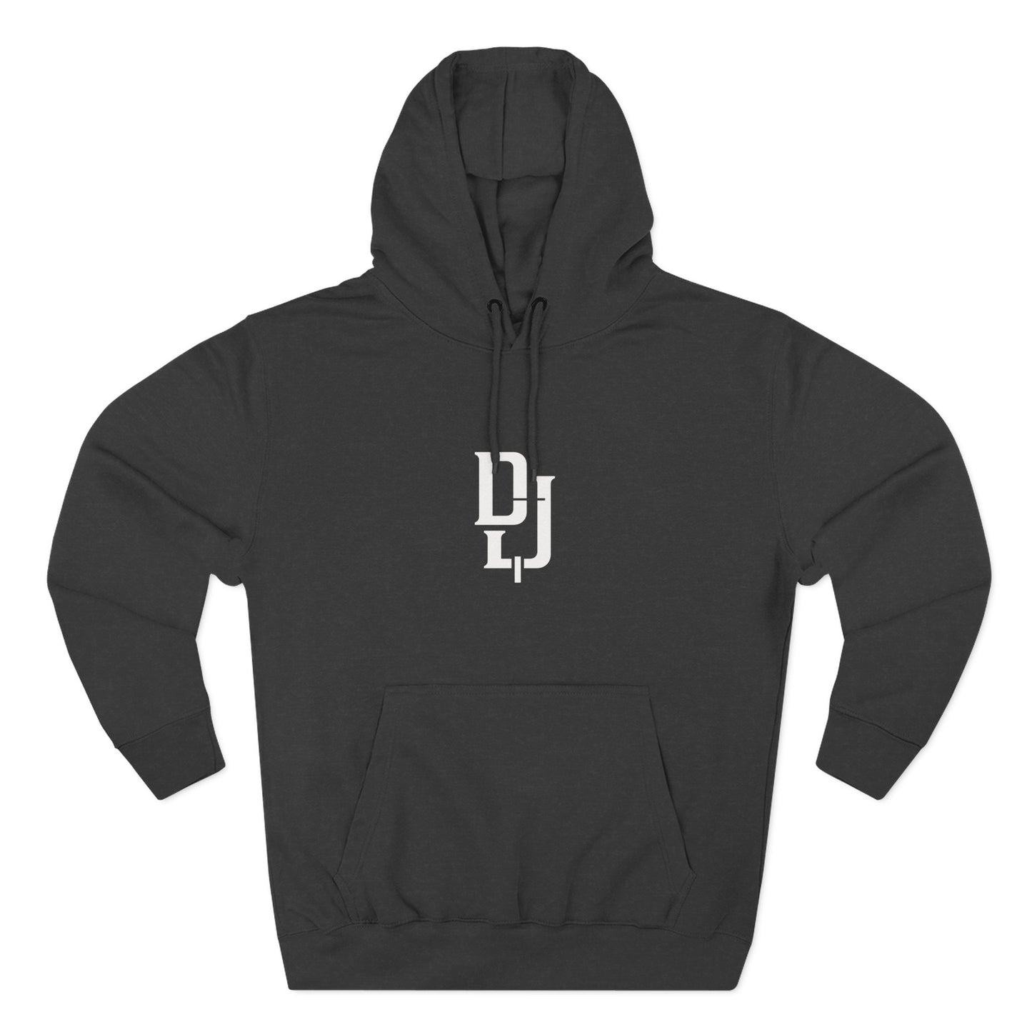 Minimal DJ Logo Hoodie - Three-Panel Fleece Sweatshirt