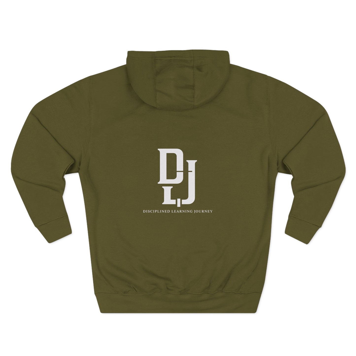 Minimal DJ Logo Hoodie - Three-Panel Fleece Sweatshirt