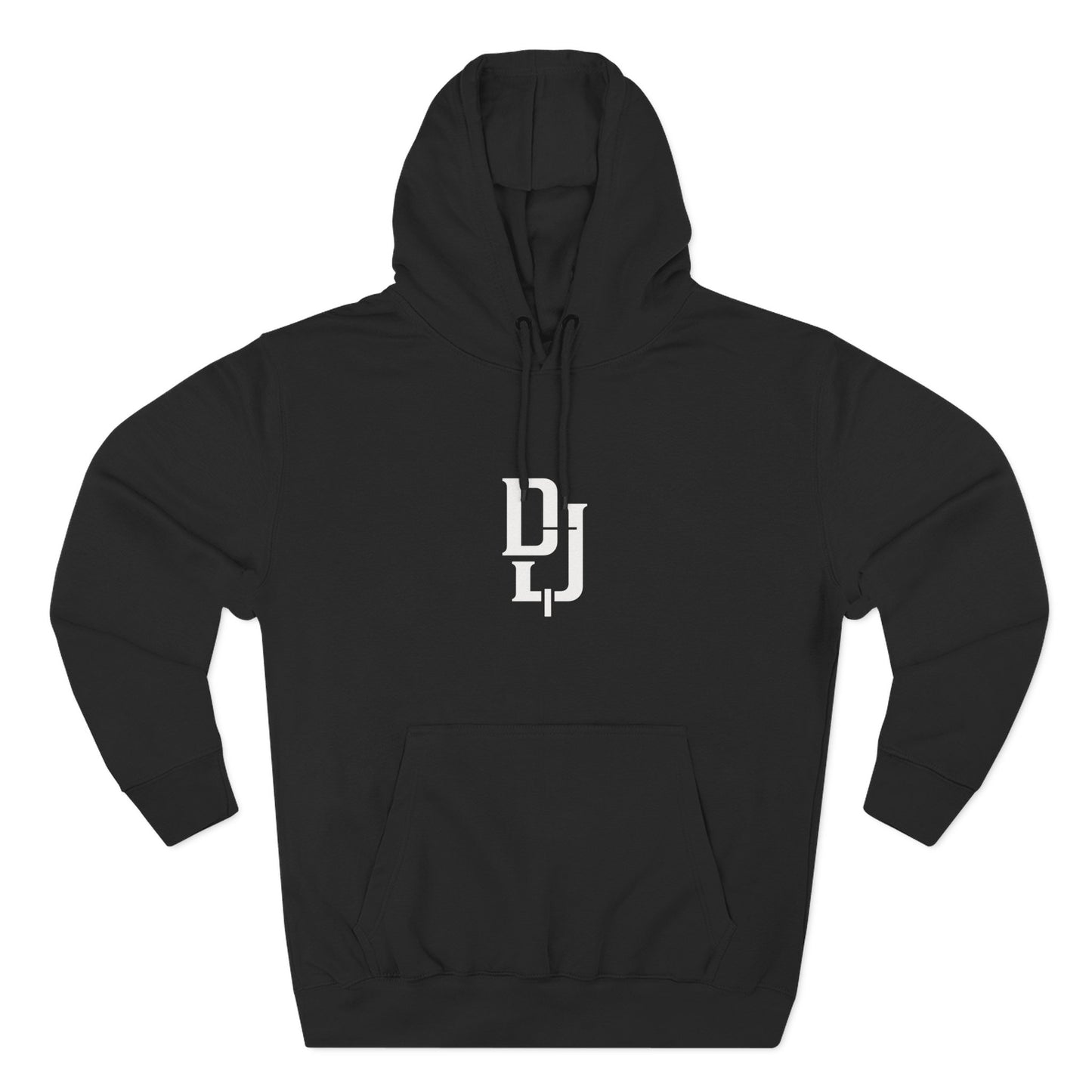 Minimal DJ Logo Hoodie - Three-Panel Fleece Sweatshirt
