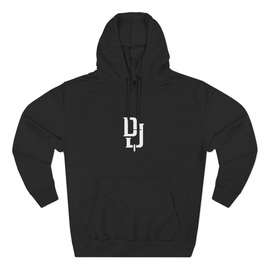 Minimal DJ Logo Hoodie - Three-Panel Fleece Sweatshirt